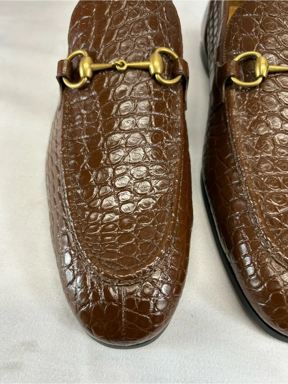 Gucci Men's Gucci Jordaan crocodile loafer